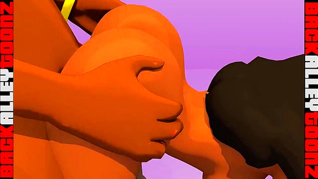 Nania's Busty Curves Take On Big Black Dick in Virtual Sex Room 3D Hentai Action