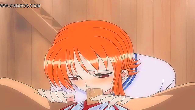 Nami from One Piece Gives Seductive Blowjob For Hot Hentai Action
