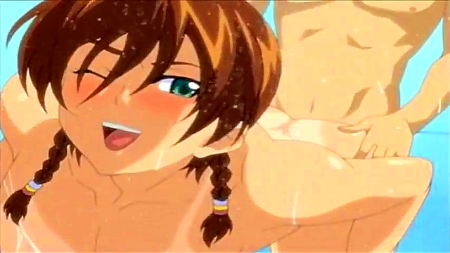 Horny Big Tits Anime Chick Fucked Hard in Pool Shower Scene