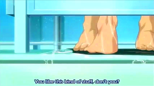 Horny Big Tits Anime Chick Fucked Hard in Pool Shower Scene