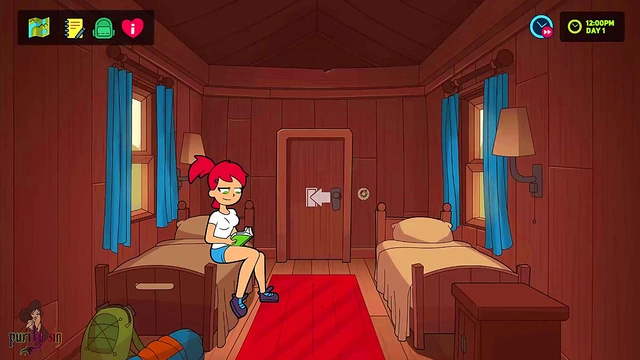 Hot Teen Girls from Camp Pinewood Anime Orgasm in Sinful Video Game Adventures