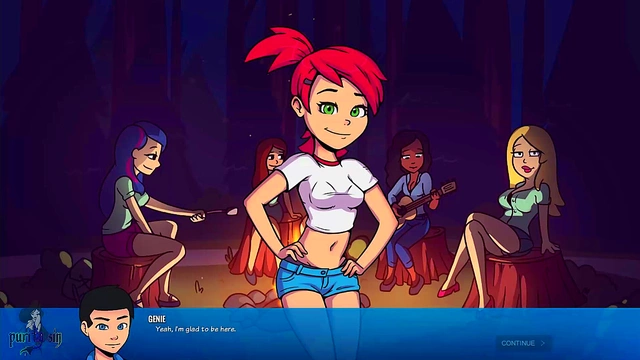 Hot Teen Girls from Camp Pinewood Anime Orgasm in Sinful Video Game Adventures