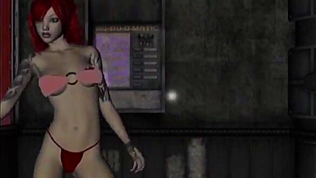 Virtual Stripper seduces you in 3D Animated Hentai Fantasy