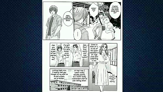 Stepmother Seduces Teen Son in Erotic Manga Anime Sex Scene