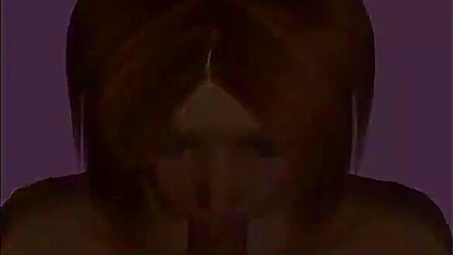 Redhead Anime Babe Sucks Virtual Dick Hard for Juicy Blowjob Finish