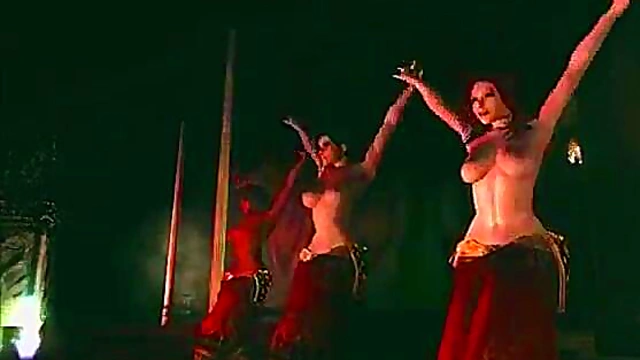 Brunette CartoonGirl Shows Off Sexy Moves in 3D Skyrim Dance Fantasy