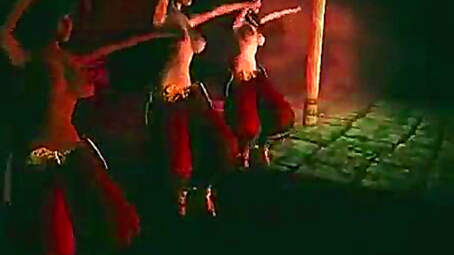 Brunette CartoonGirl Shows Off Sexy Moves in 3D Skyrim Dance Fantasy