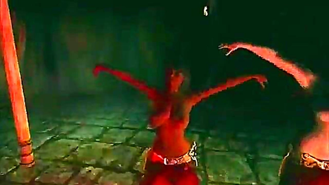 Brunette CartoonGirl Shows Off Sexy Moves in 3D Skyrim Dance Fantasy