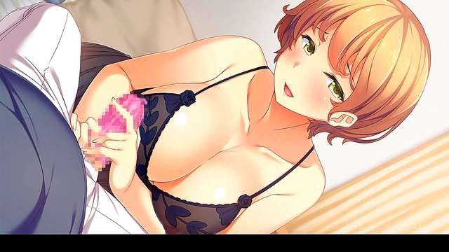 Moe Hentai Sister With Kyonyuu Boobs Gets Fucked In Colorful Anime Scene