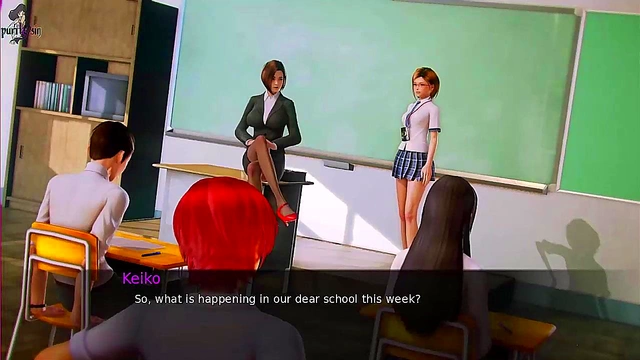 Waifu Academy – Hot Anime Babe Masturbates While Moaning for Orgasm ASMR