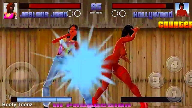 Big-Ass Black & Latina Strippers Battle & Bang in Steamy Anime Showdown