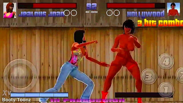 Big-Ass Black & Latina Strippers Battle & Bang in Steamy Anime Showdown