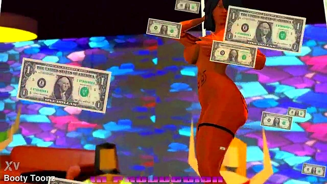 Big-Ass Black & Latina Strippers Battle & Bang in Steamy Anime Showdown