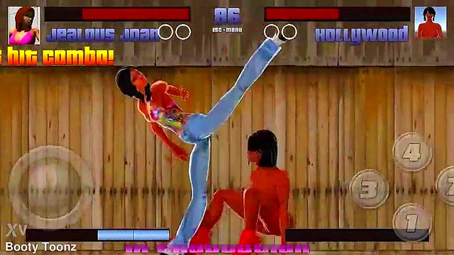 Big-Ass Black & Latina Strippers Battle & Bang in Steamy Anime Showdown