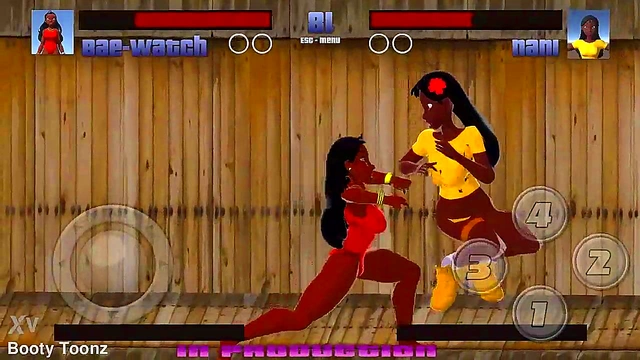 Big-Ass Black & Latina Strippers Battle & Bang in Steamy Anime Showdown