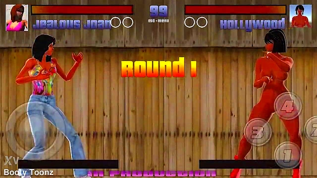 Big-Ass Black & Latina Strippers Battle & Bang in Steamy Anime Showdown