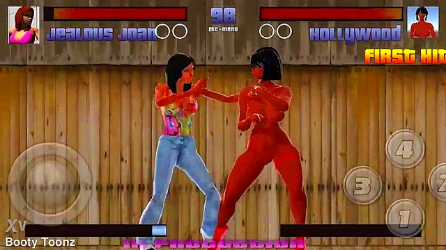 Big-Ass Black & Latina Strippers Battle & Bang in Steamy Anime Showdown