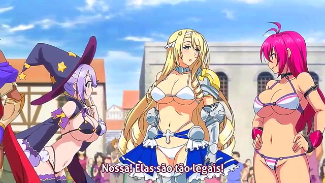 Bikini Warriors Anime Girls Get Wild for Sexy Fun & Naughty Action