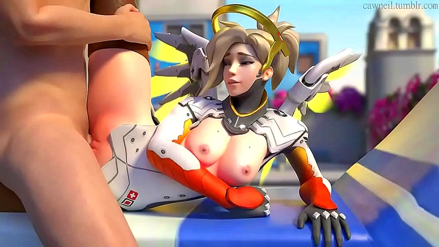 Mercy Enjoys Big Dick Action In Steamy Overwatch Anime Scene