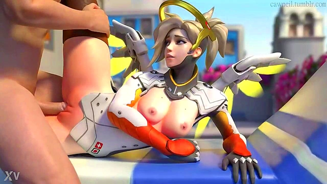 Mercy Enjoys Big Dick Action In Steamy Overwatch Anime Scene