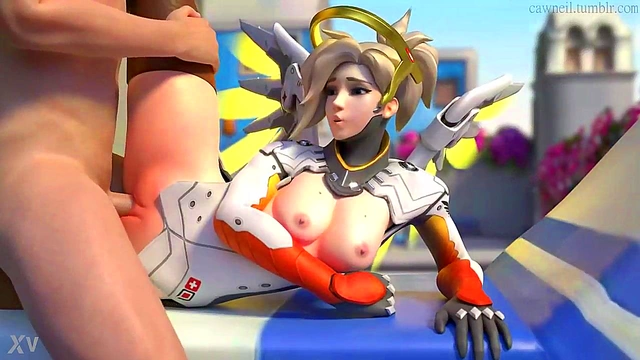 Mercy Enjoys Big Dick Action In Steamy Overwatch Anime Scene