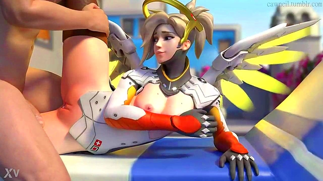Mercy Enjoys Big Dick Action In Steamy Overwatch Anime Scene