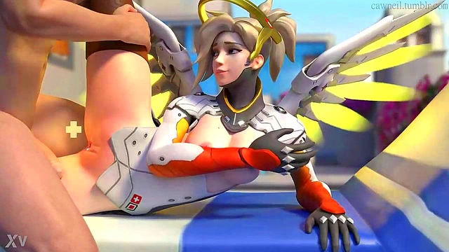 Mercy Enjoys Big Dick Action In Steamy Overwatch Anime Scene