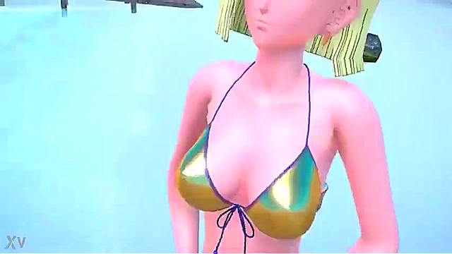 Dragon Ball Android 18 Seduces in MMD 3D for Intense Anime Action