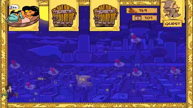 Hot Anime Princess Jasmine Sucks Dick & Fucks Genie for Steamy Video Game Sex