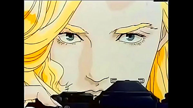 Sexy Tattooed Anime Blonde Masturbates With Blue Eyes & Chinese Style Cartoon Vibes