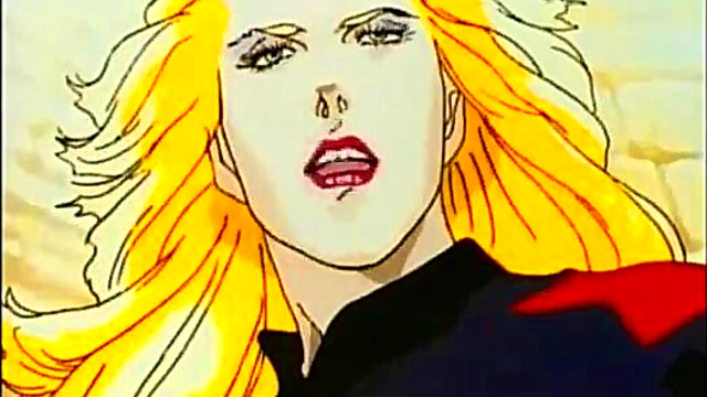 Sexy Tattooed Anime Blonde Masturbates With Blue Eyes & Chinese Style Cartoon Vibes