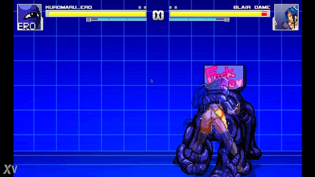 Pixel Art Mugen Blair Gets Anime Anal Action In Street Fighter Hentai Demo
