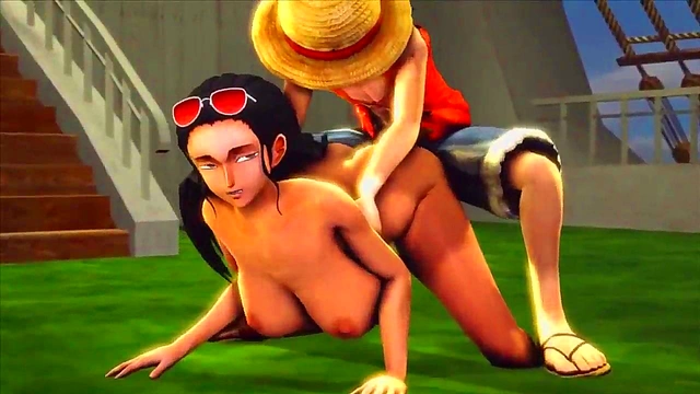 Big-Assed Nami & Robin Threesome Titjob Compilation With Sound