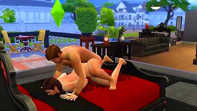 Brunette Sims 4 Girl Gets Fucked From Behind In Doggy Style