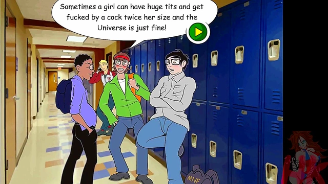 Geek Girl Gwen Meets And Fucks Her Way Through A Naughty Game Session