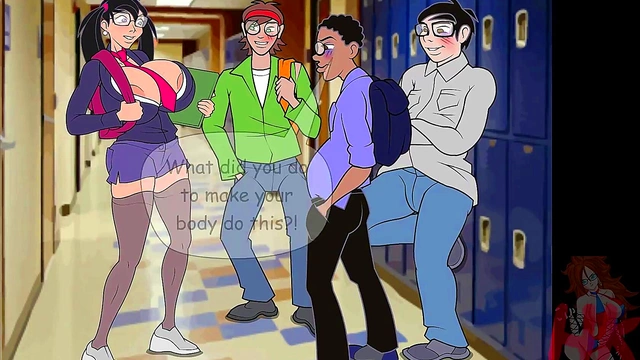 Geek Girl Gwen Meets And Fucks Her Way Through A Naughty Game Session