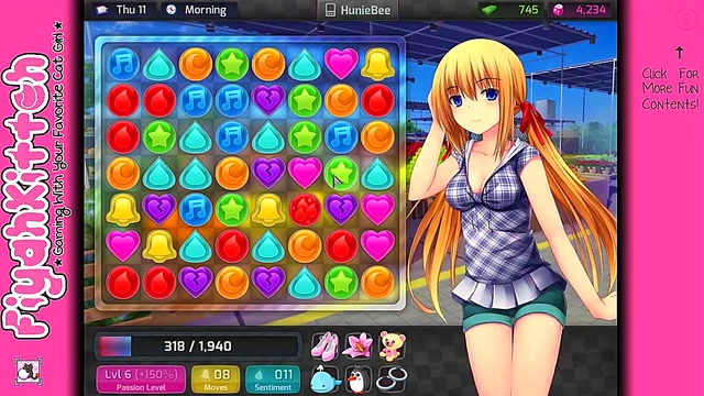 HuniePop Gamer Girl Seduces You In Sexy Anime Adventure