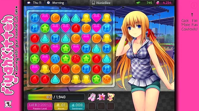 HuniePop Gamer Girl Seduces You In Sexy Anime Adventure