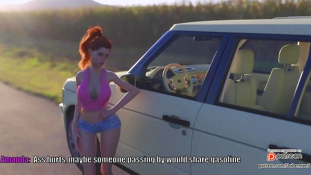 Cheating Wife Gets Fucked From Behind By Stranger With Huge Cock While Husband Refuels