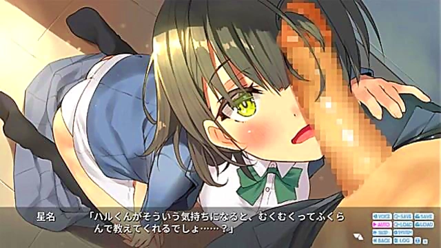 School Girl With Big Tits Gives Blowjob & Takes Cumshot In Anime H Scene