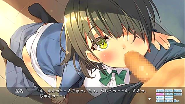 School Girl With Big Tits Gives Blowjob & Takes Cumshot In Anime H Scene