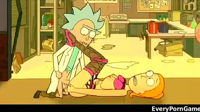 Rick from Rick and Morty Fucks His Way Through a Steamy Anime Game Adventure