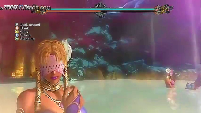 Hot Blonde With Big Tits Fucks In MMORPG Anime For Hard Sex Action