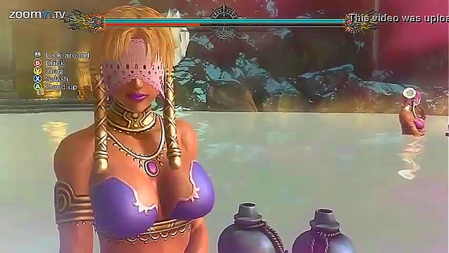Hot Blonde With Big Tits Fucks In MMORPG Anime For Hard Sex Action