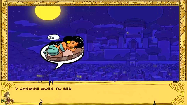 Huge-Titted Princess Jasmine Fucks Masters in Anime Group Sex Adventure