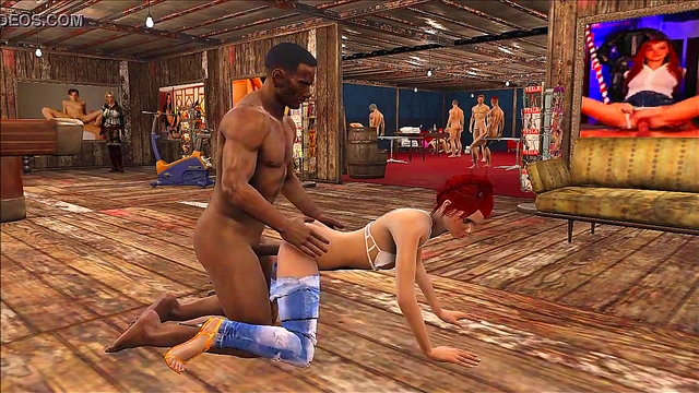 Teen Anime Chick Rides The Black Stallion For Hot Fallout 4 Anal Action