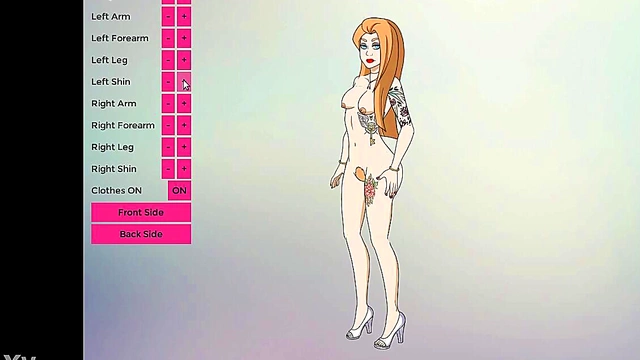 Tattooed Cartoon Goddess Dominates Videogame Porn Fantasy