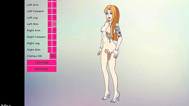 Tattooed Cartoon Goddess Dominates Videogame Porn Fantasy