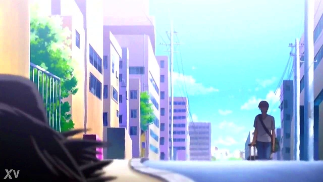 Virgin Teen Deflowered by Sempai in Hot Anime Threesome Creampie Scene