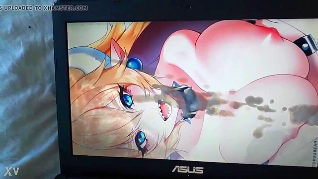 Bowsette Gives Solo Boy A Big Load Of Cum With Her Busty Anime Body